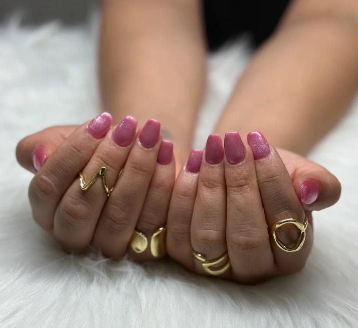 pink purple nail paint